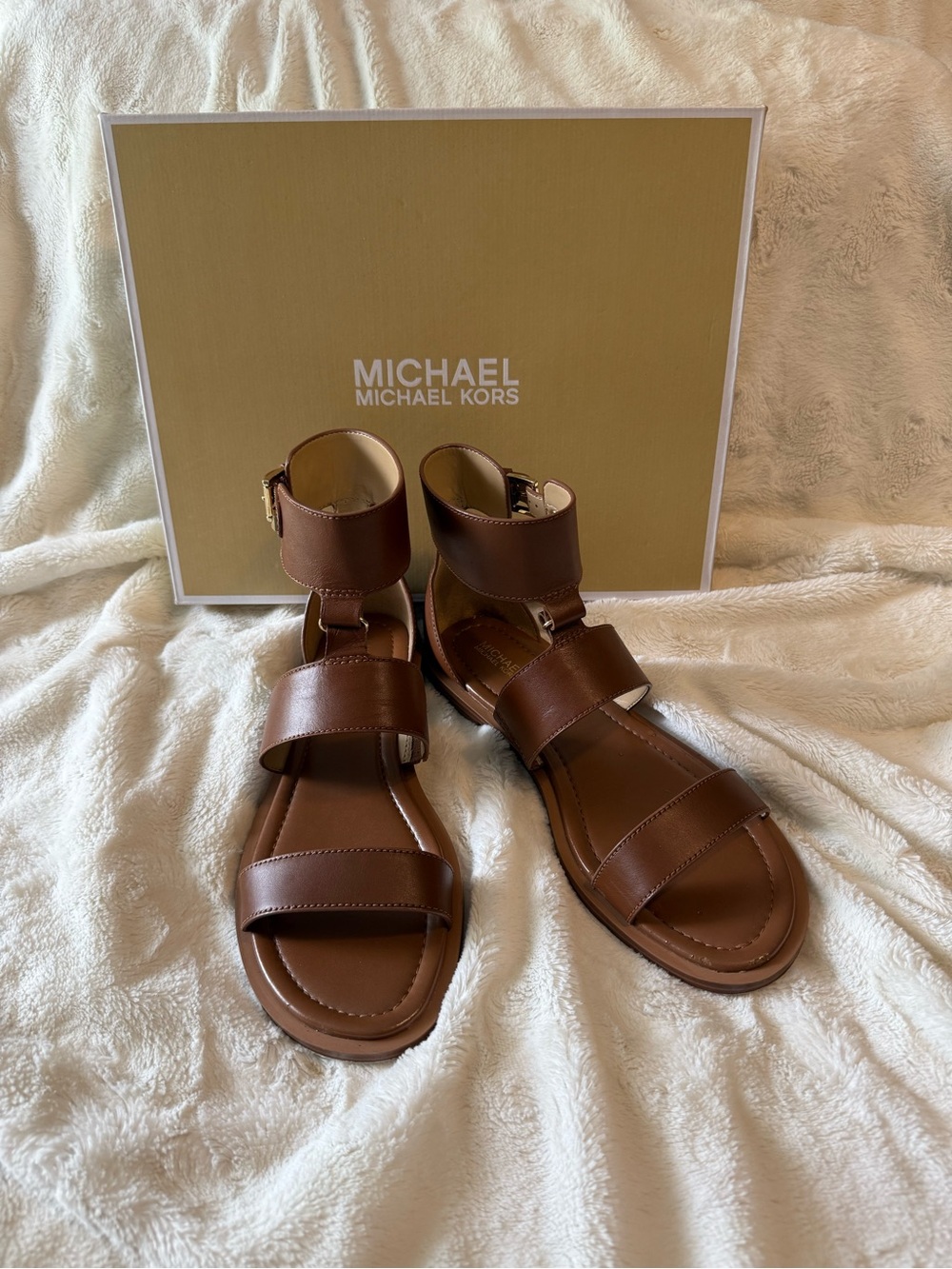 MICHAEL Michael Kors Amos Leather Sandals